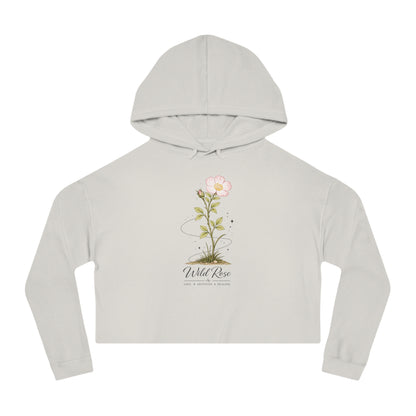 Wild Rose Cropped Hooded Sweatshirt