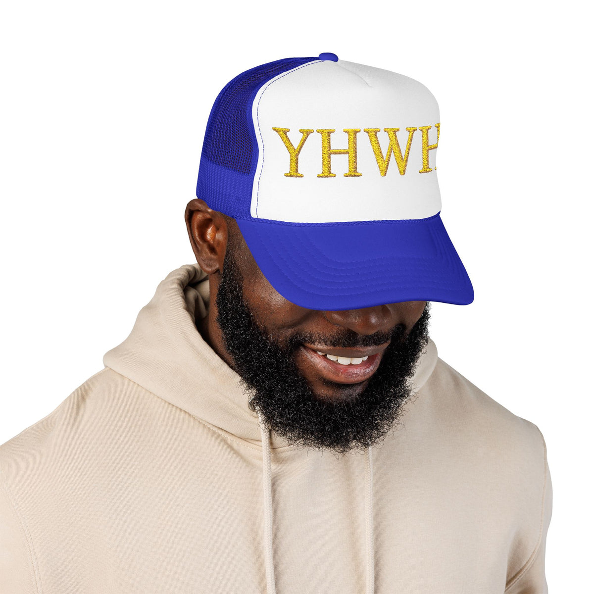 YHWH Embroidered Foam Trucker Hat