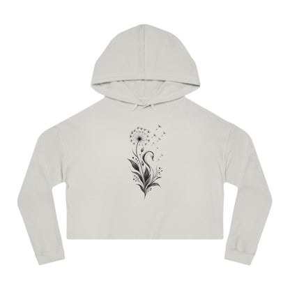 Swan Wish Cropped Hooded Sweatshirt