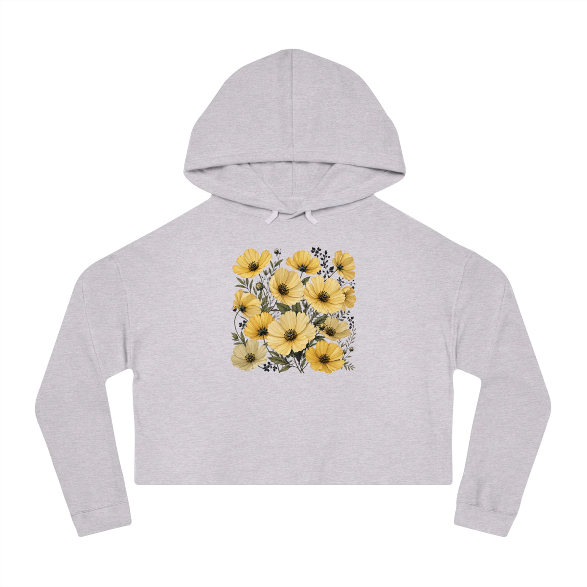Golden Meadow Cropped Hooded Sweatshirt