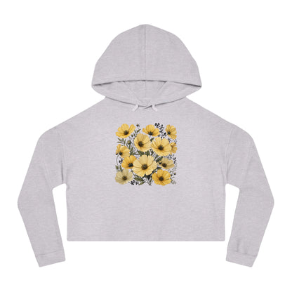 Golden Meadow Cropped Hooded Sweatshirt