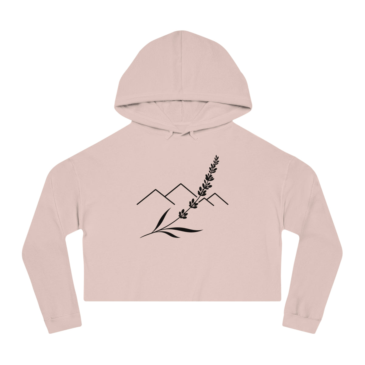 Lavender Ridge Cropped Hooded Sweatshirt