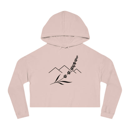 Lavender Ridge Cropped Hooded Sweatshirt