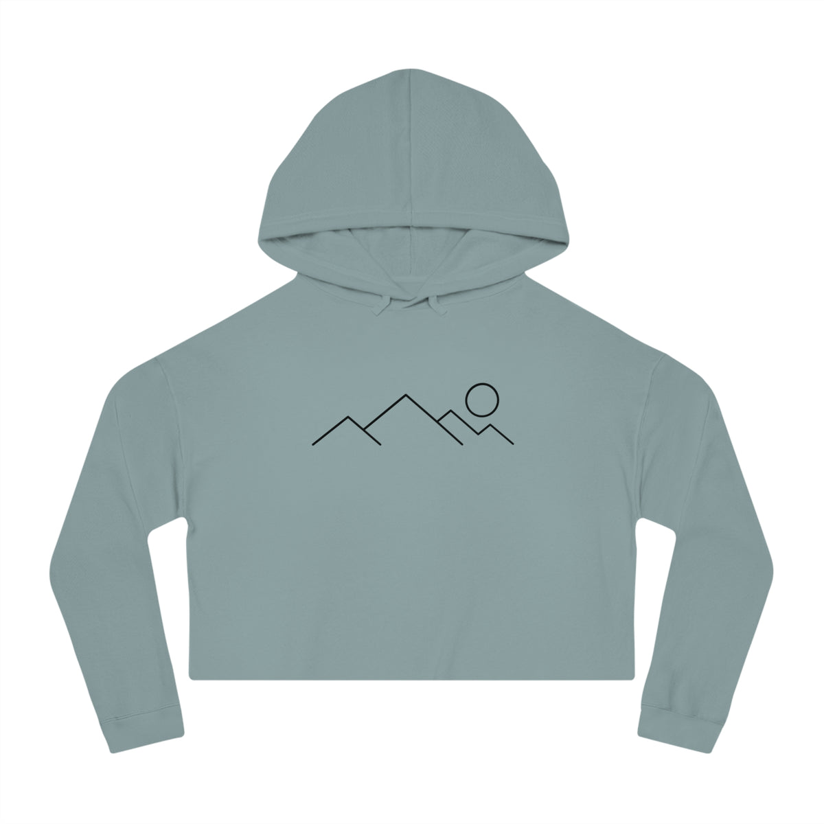 Mountain Majesty Cropped Hooded Sweatshirt