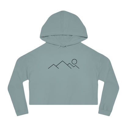Mountain Majesty Cropped Hooded Sweatshirt