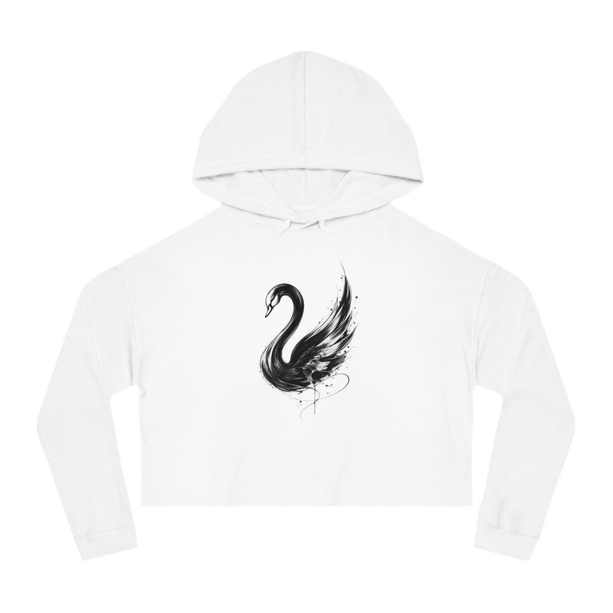 Unfold Cropped Hooded Sweatshirt