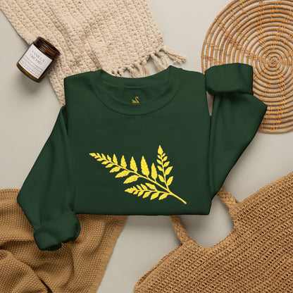 Wild Fern Embroidered Sweatshirt