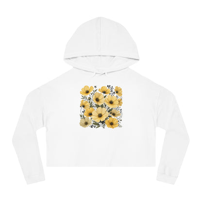 Golden Meadow Cropped Hooded Sweatshirt