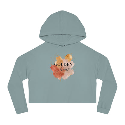 Golden Hour Cropped Hooded Sweatshirt