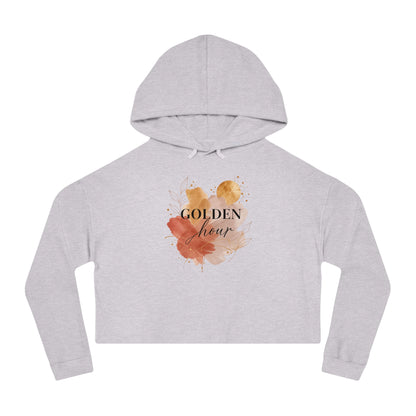 Golden Hour Cropped Hooded Sweatshirt