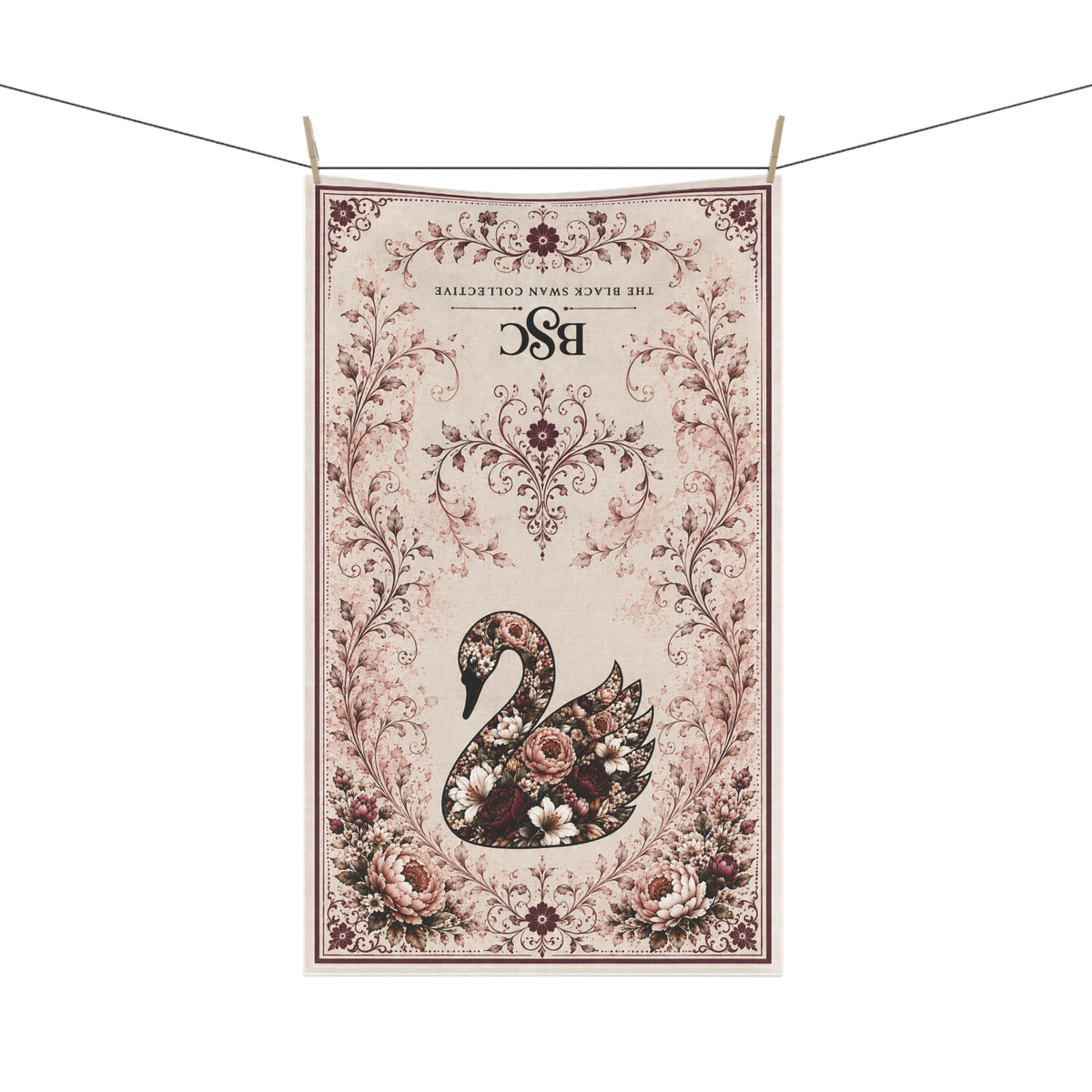 Peony & Plumage Tea Towel