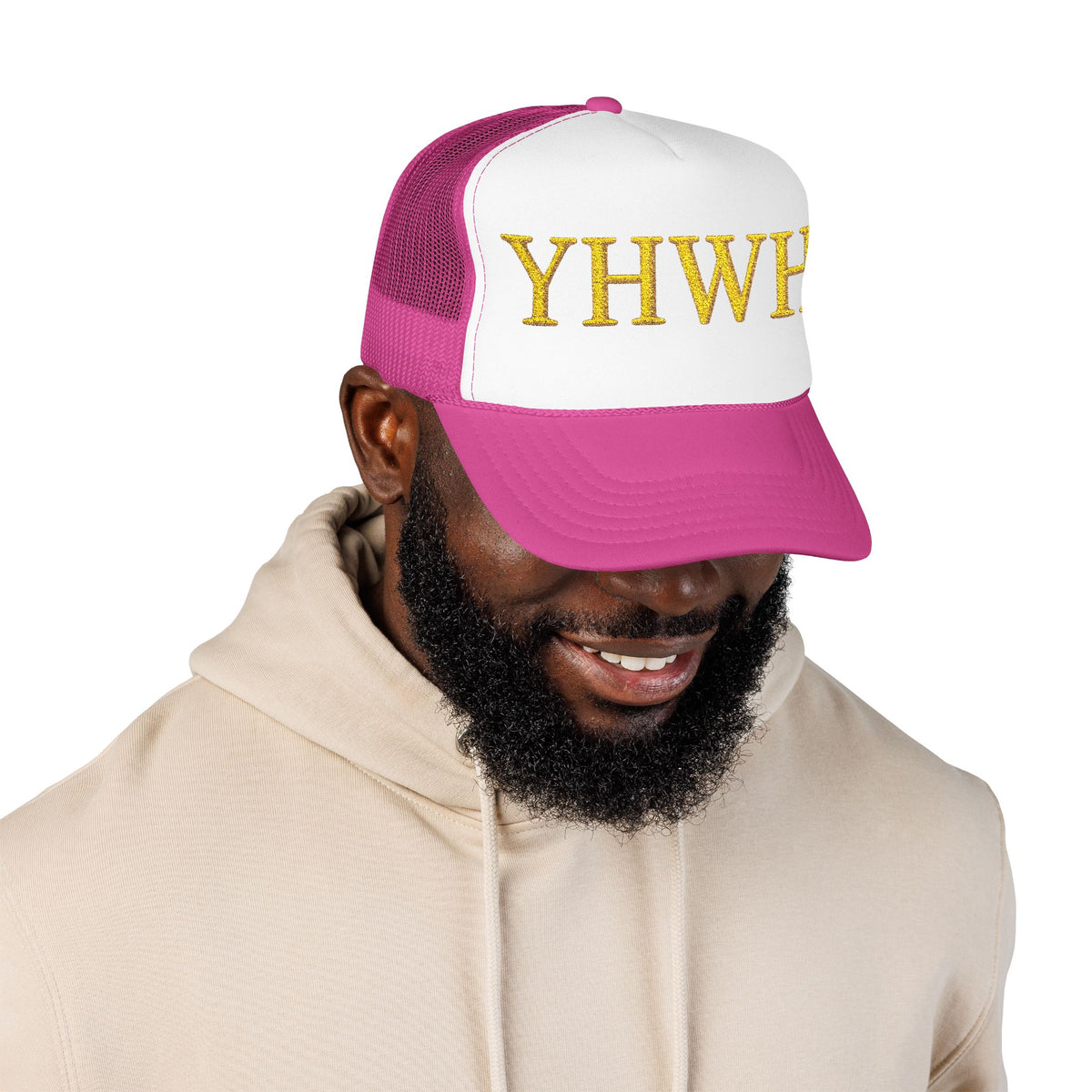 YHWH Embroidered Foam Trucker Hat