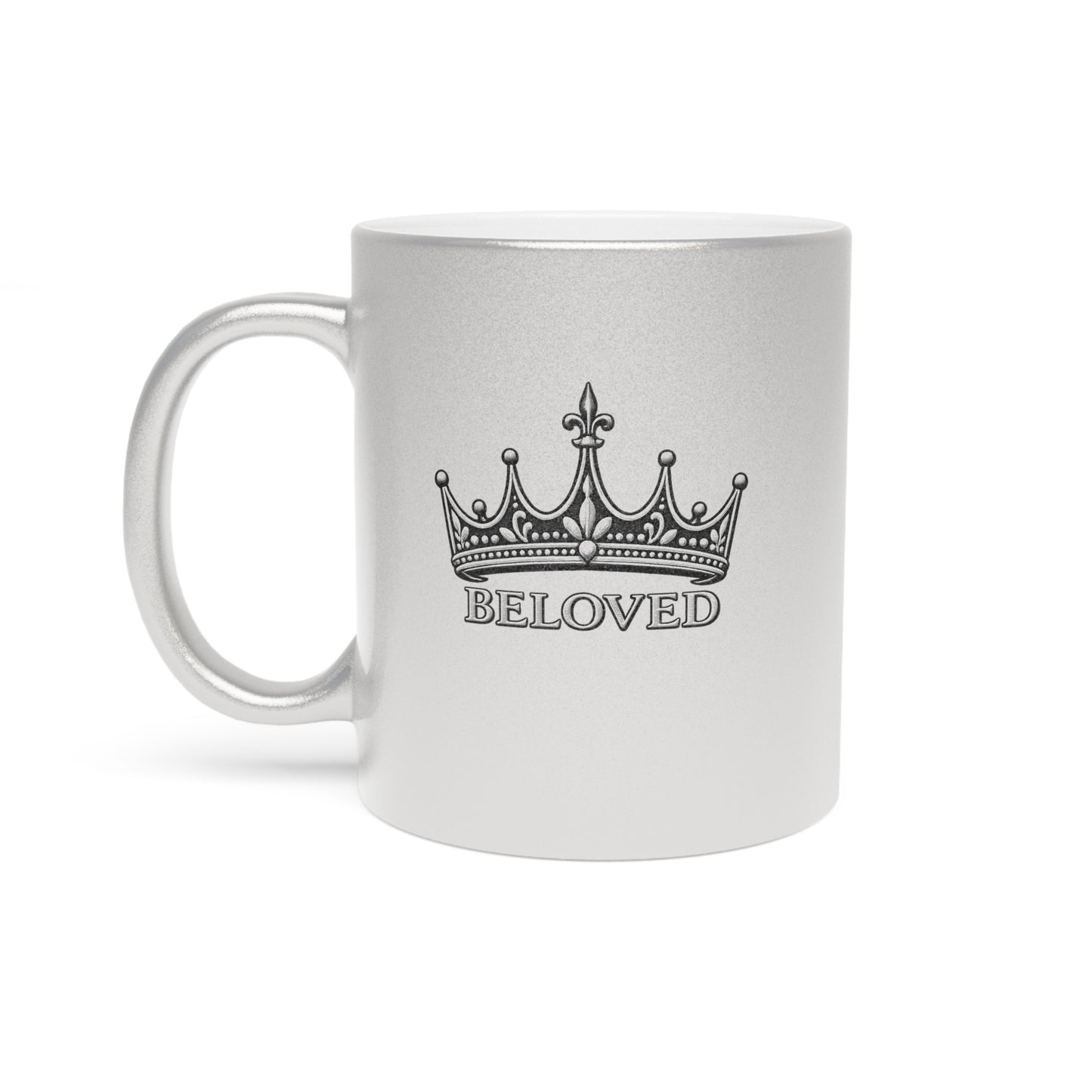 Beloved Crown Metallic Mug (Silver\Gold)