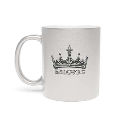 Beloved Crown Metallic Mug (Silver\Gold)