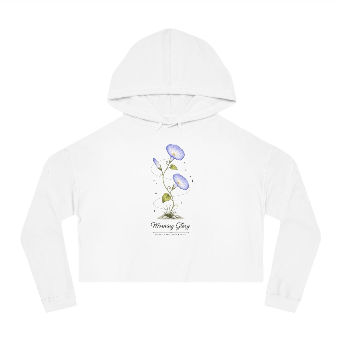 Morning Glory Cropped Hooded Sweatshirt