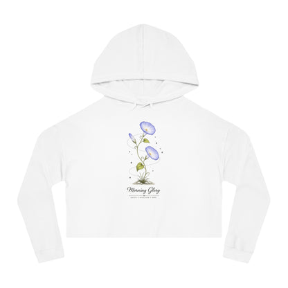 Morning Glory Cropped Hooded Sweatshirt