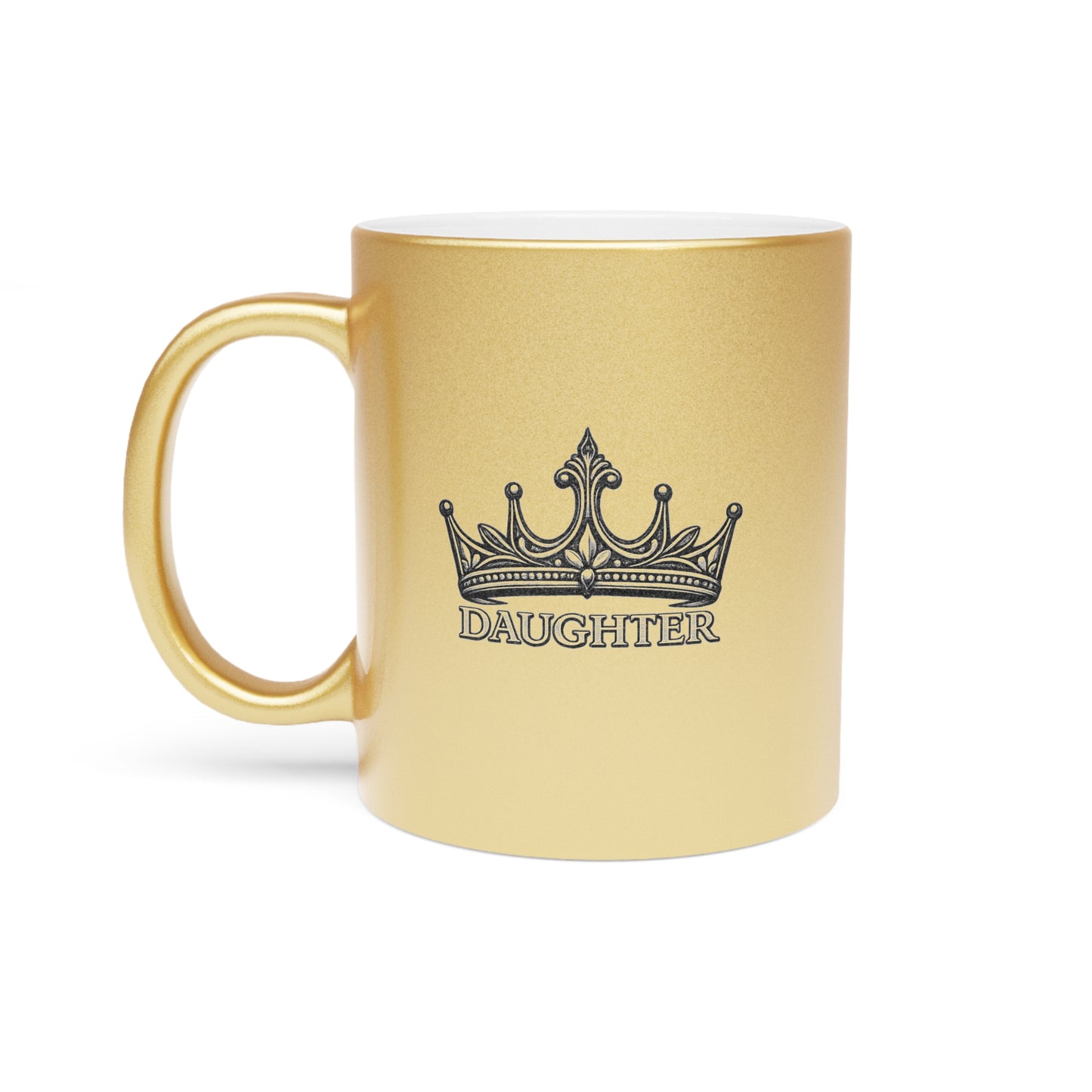 Daughter Crown Metallic Mug (Silver\Gold)