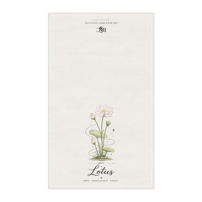 July Birth Flower Tea Towel
