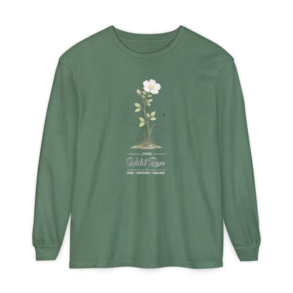 June Birth Flower Long Sleeve T-Shirt