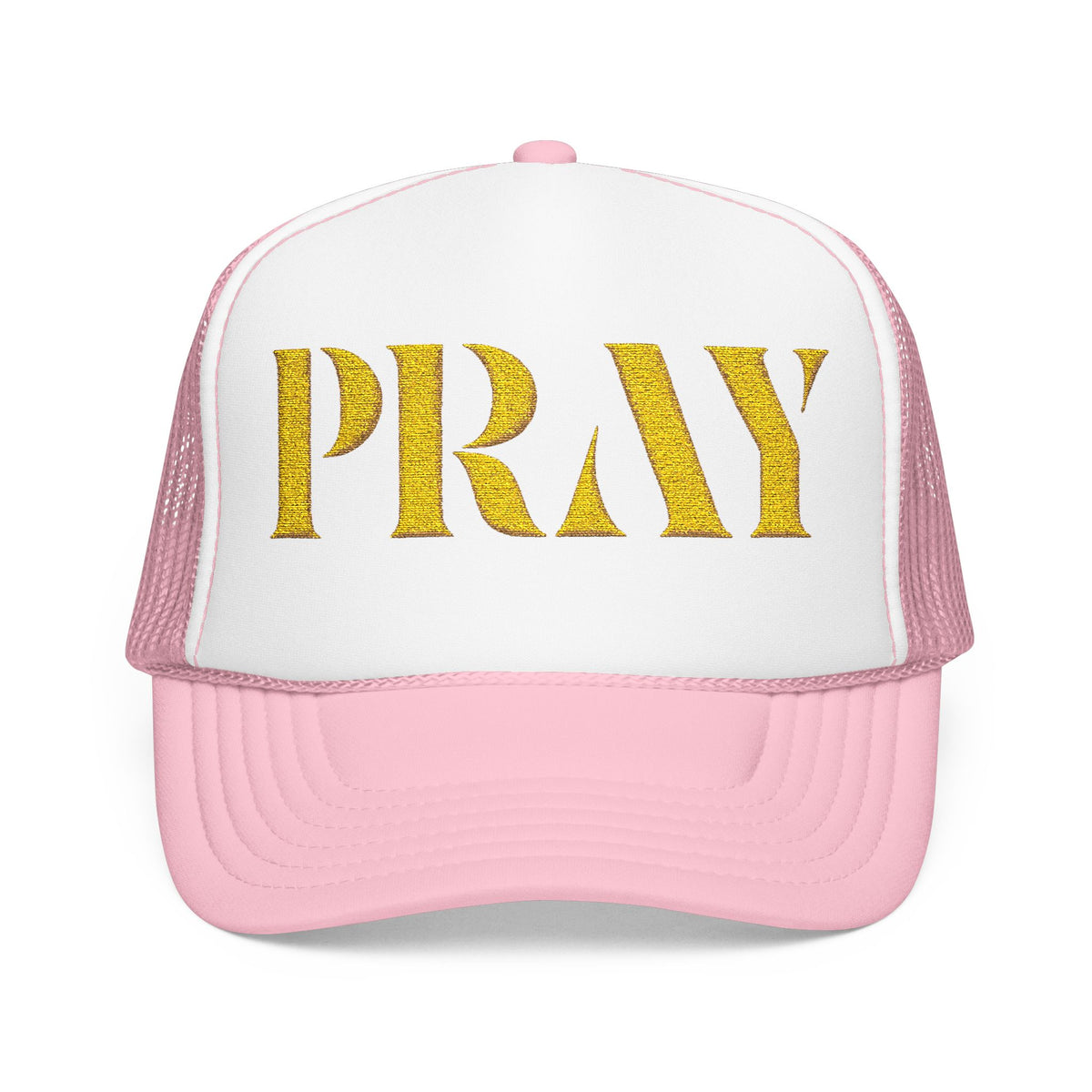 Pray Embroidered Foam Trucker Hat