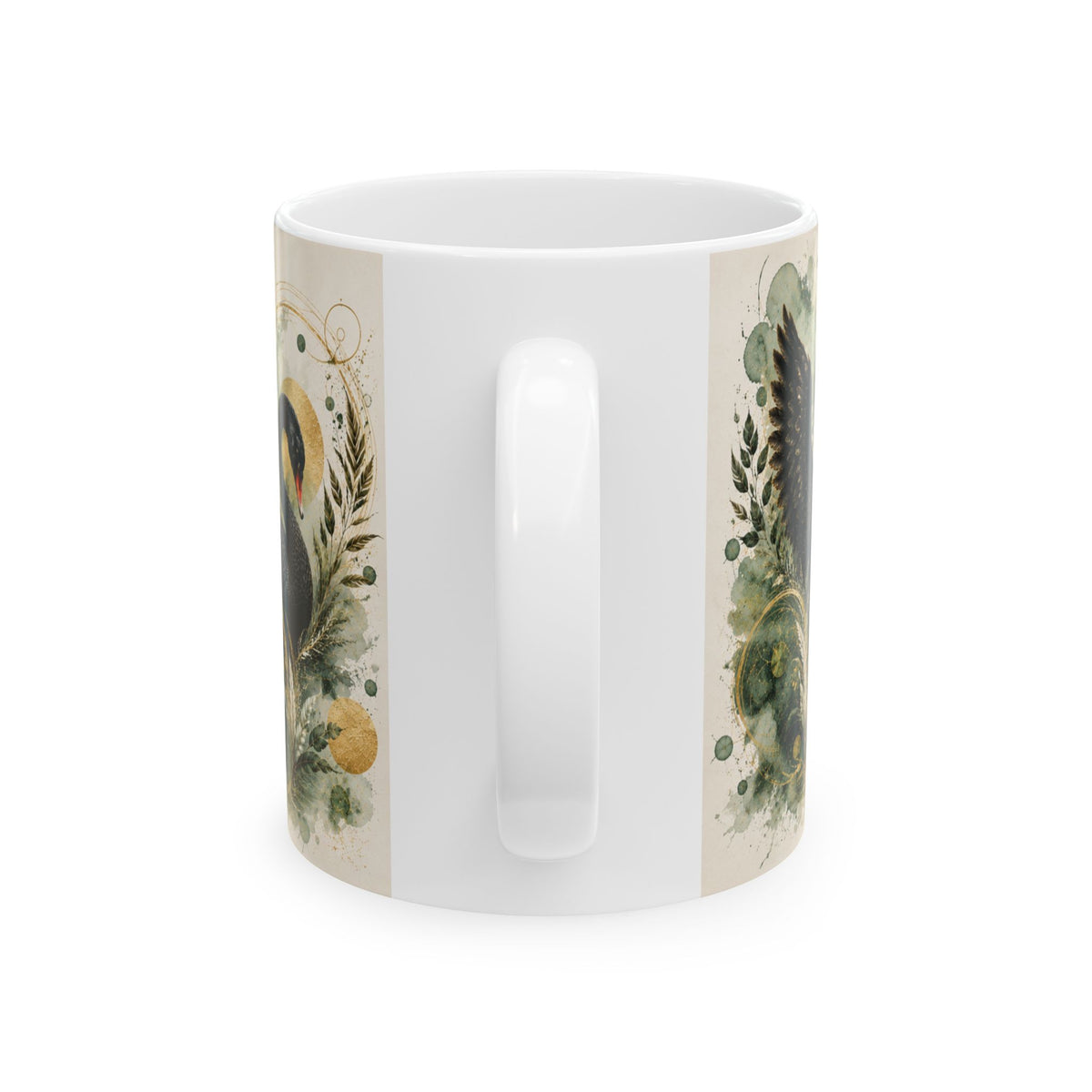 Emerald Grace Ceramic Mug, (11oz, 15oz)