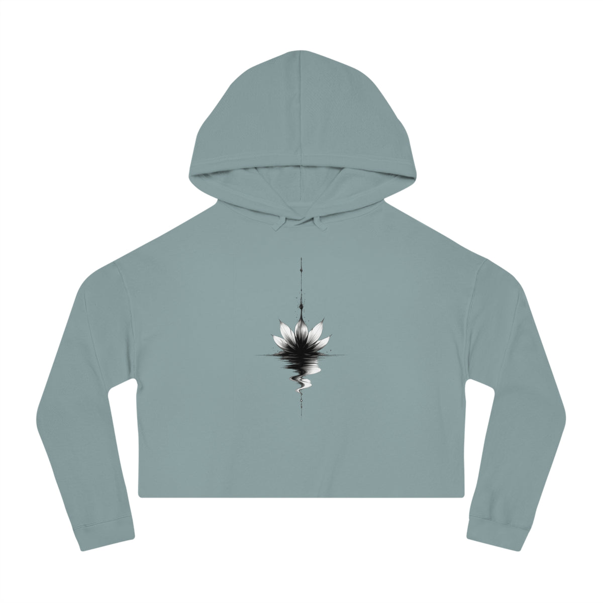 Rise Cropped Hooded Sweatshirt
