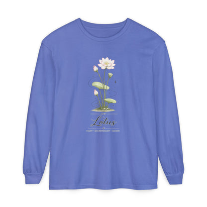 July Birth Flower Long Sleeve T-Shirt
