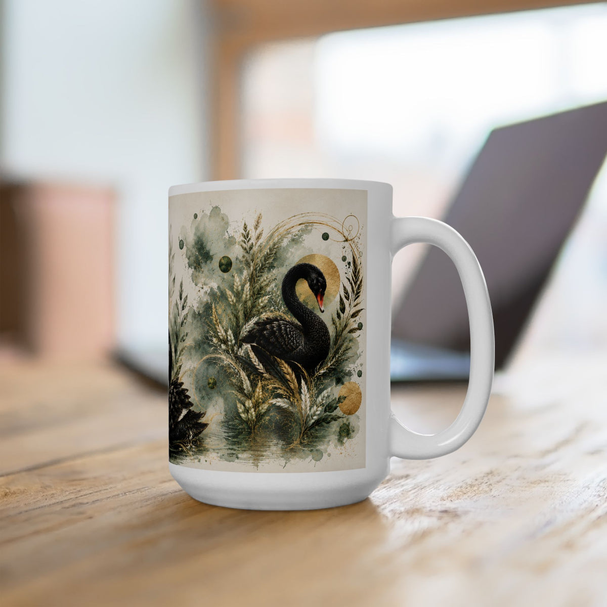 Emerald Grace Ceramic Mug, (11oz, 15oz)