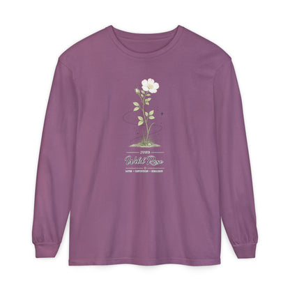 June Birth Flower Long Sleeve T-Shirt