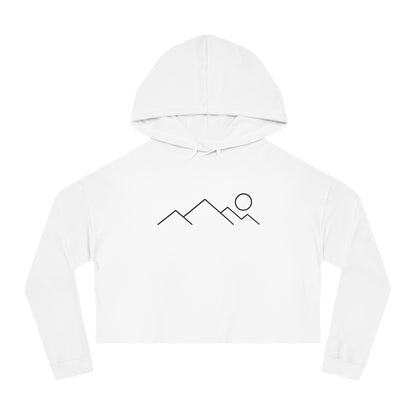 Mountain Majesty Cropped Hooded Sweatshirt