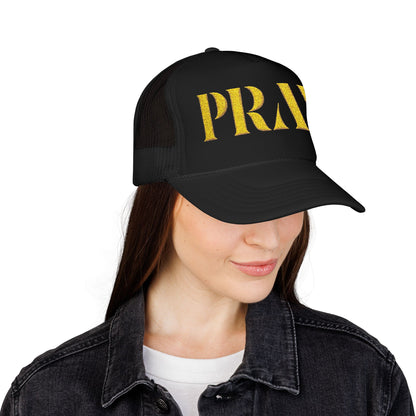 Pray Embroidered Foam Trucker Hat