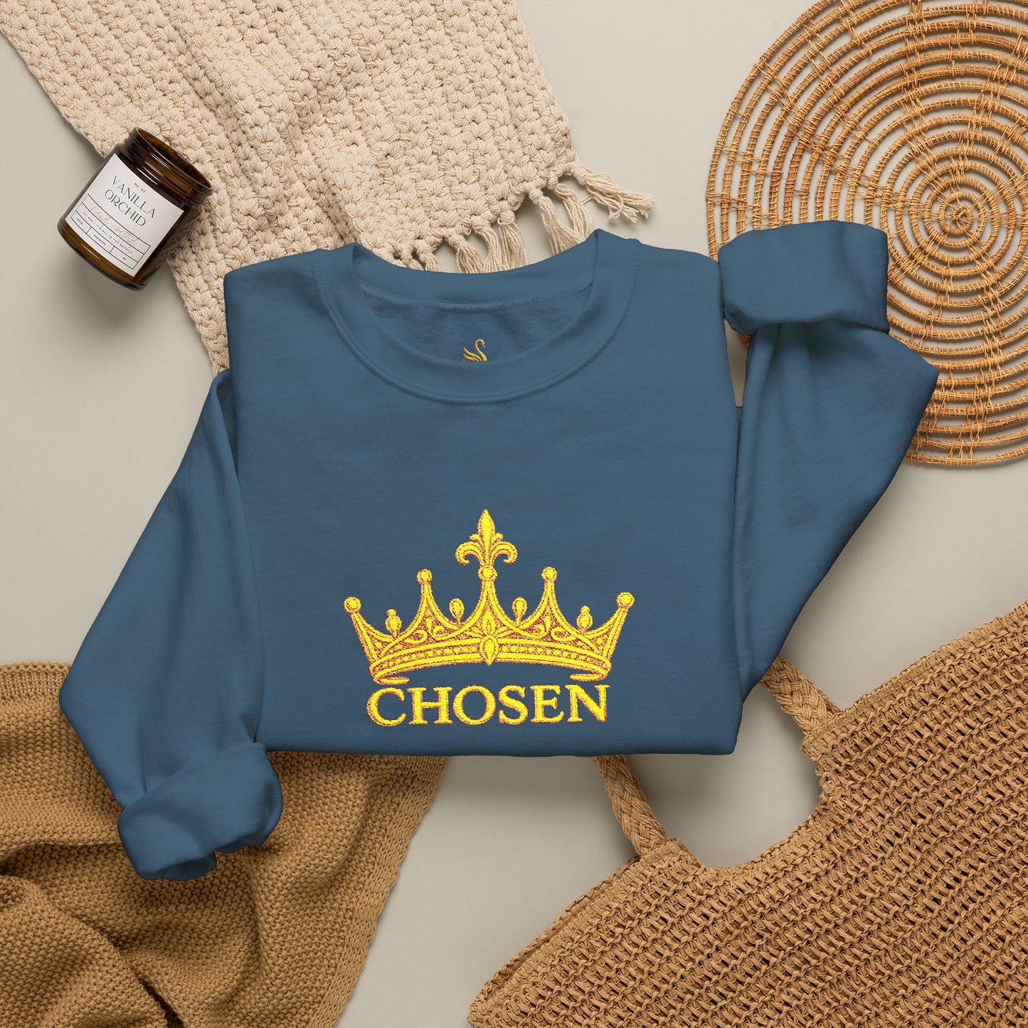 Chosen Crown Embroidered Sweatshirt