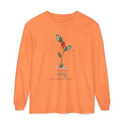 December Birth Flower Long Sleeve T-Shirt