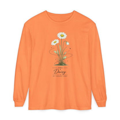 April Birth Flower Long Sleeve T-Shirt