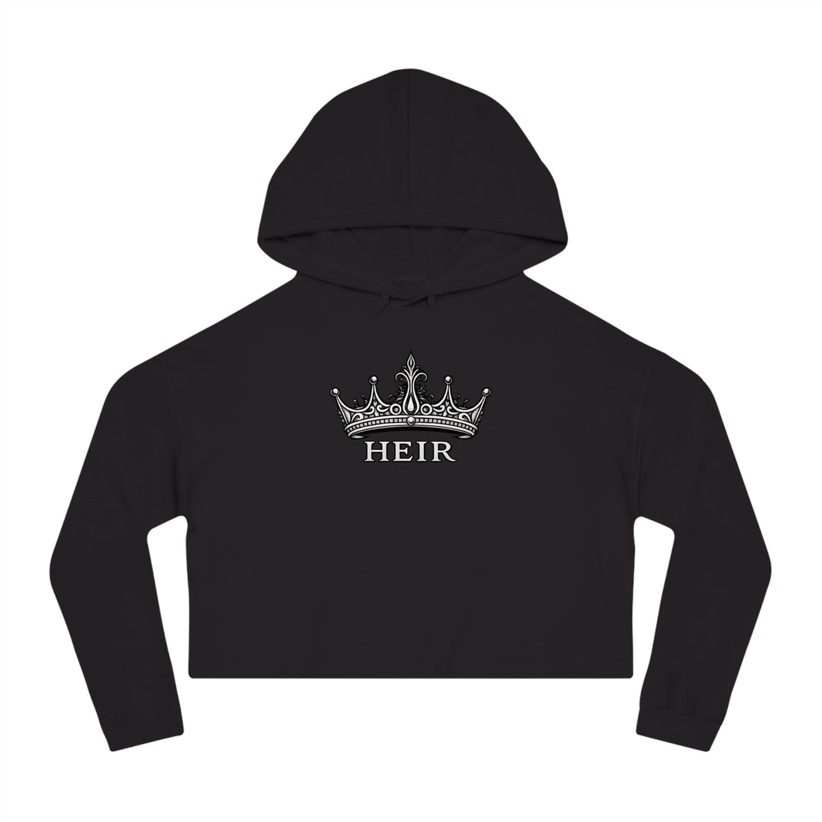 Heir Crown Cropped Hooded Sweatshirt
