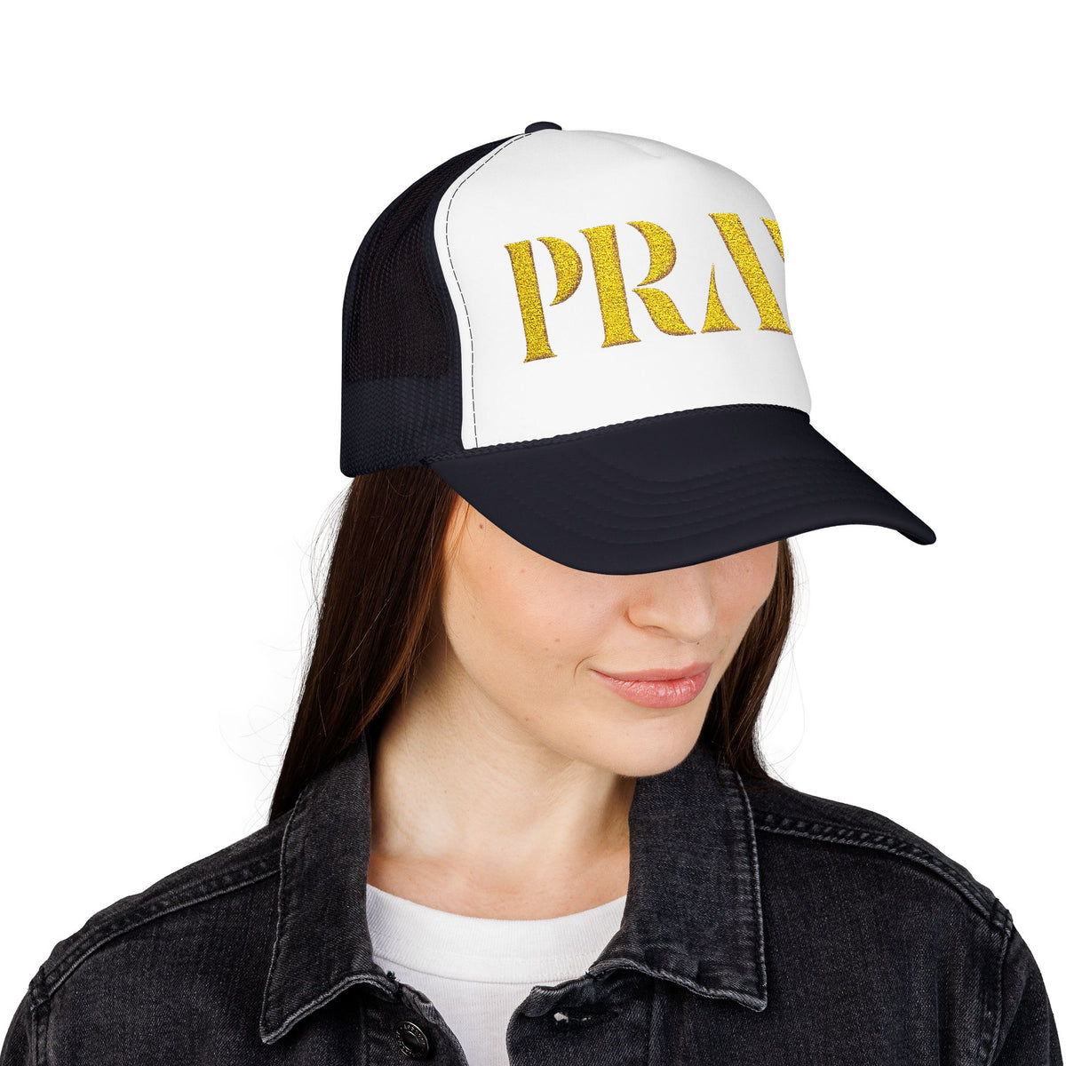 Pray Embroidered Foam Trucker Hat