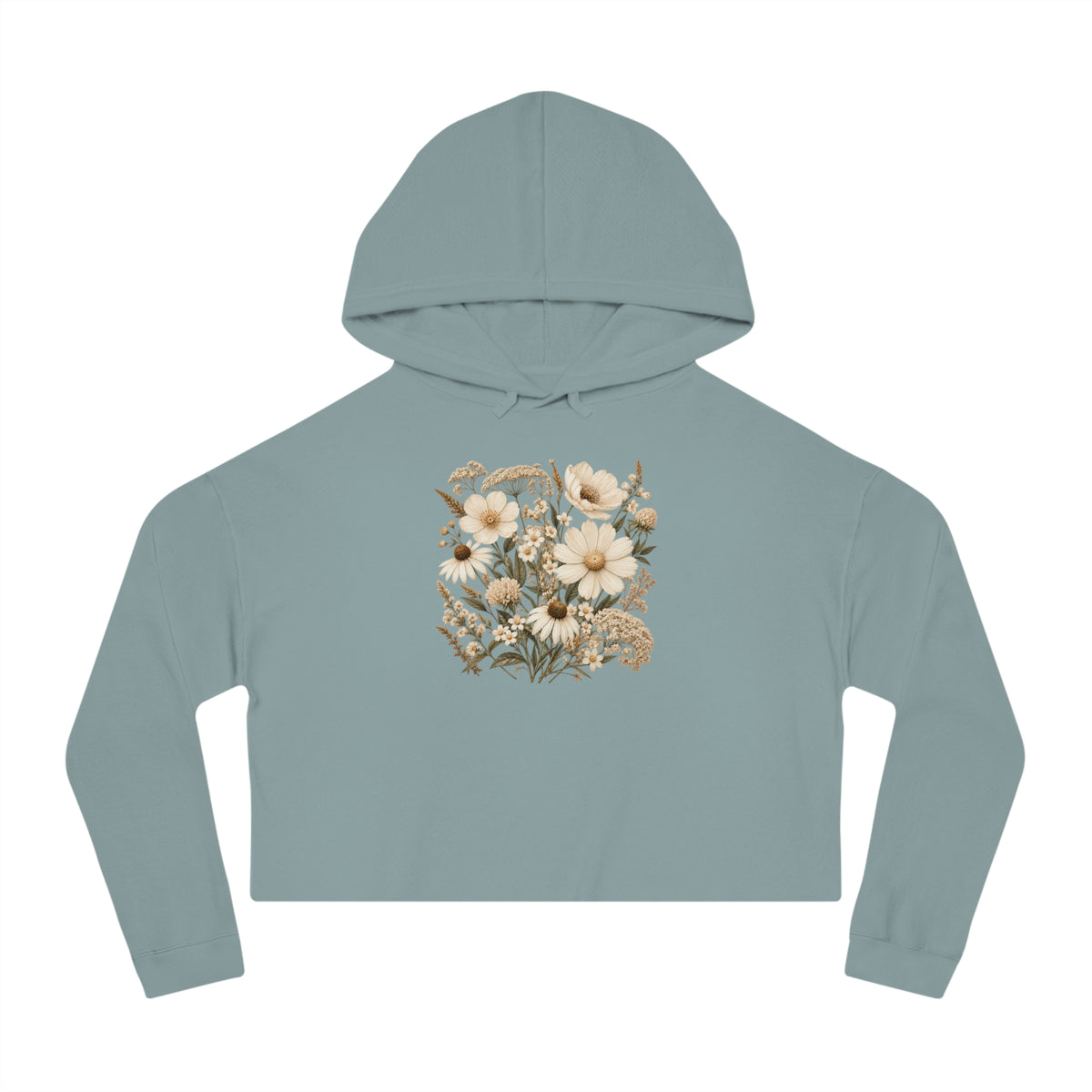 Quiet Grace Cropped Hooded Sweatshirt