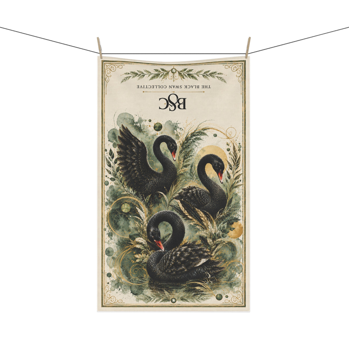 Emerald Grace Tea Towel