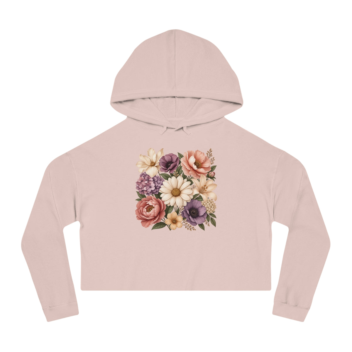 Grace In Bloom Cropped Hooded Sweatshirt