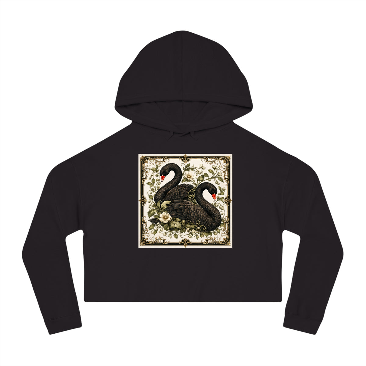 Botanical Flight Cropped Hooded Sweatshirt