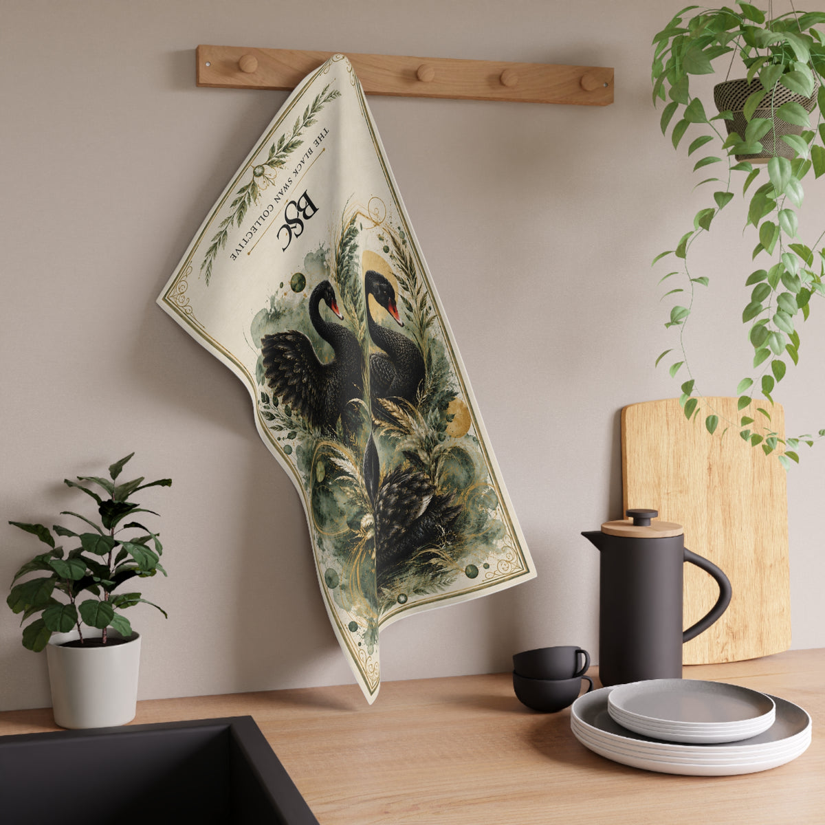 Emerald Grace Tea Towel