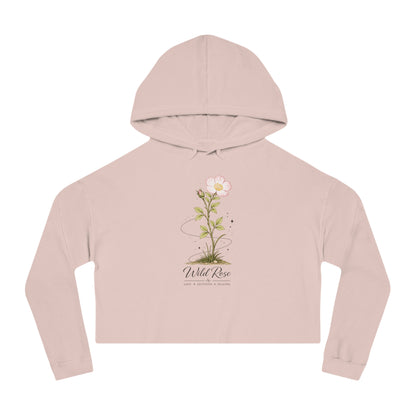 Wild Rose Cropped Hooded Sweatshirt