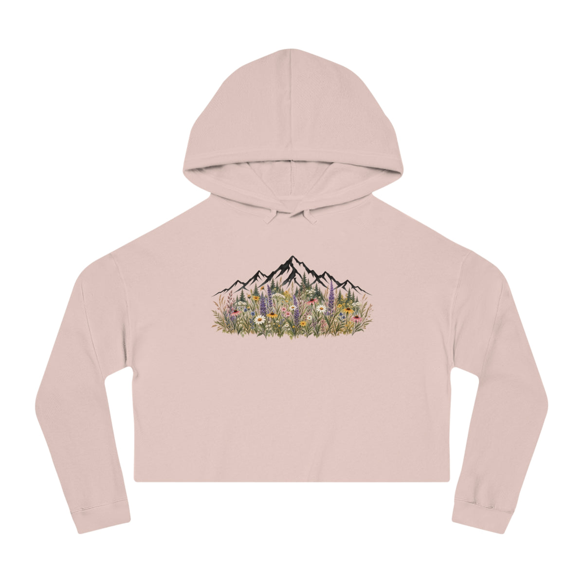 Summit Blooms Cropped Hooded Sweatshirt