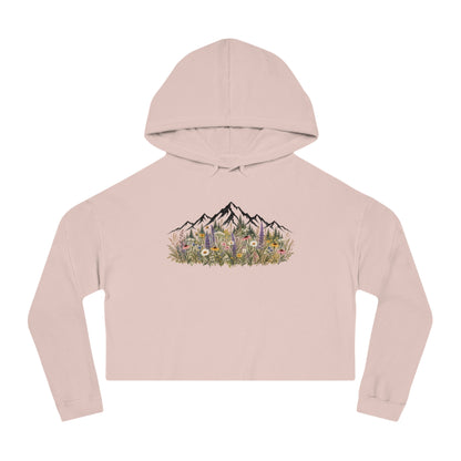 Summit Blooms Cropped Hooded Sweatshirt
