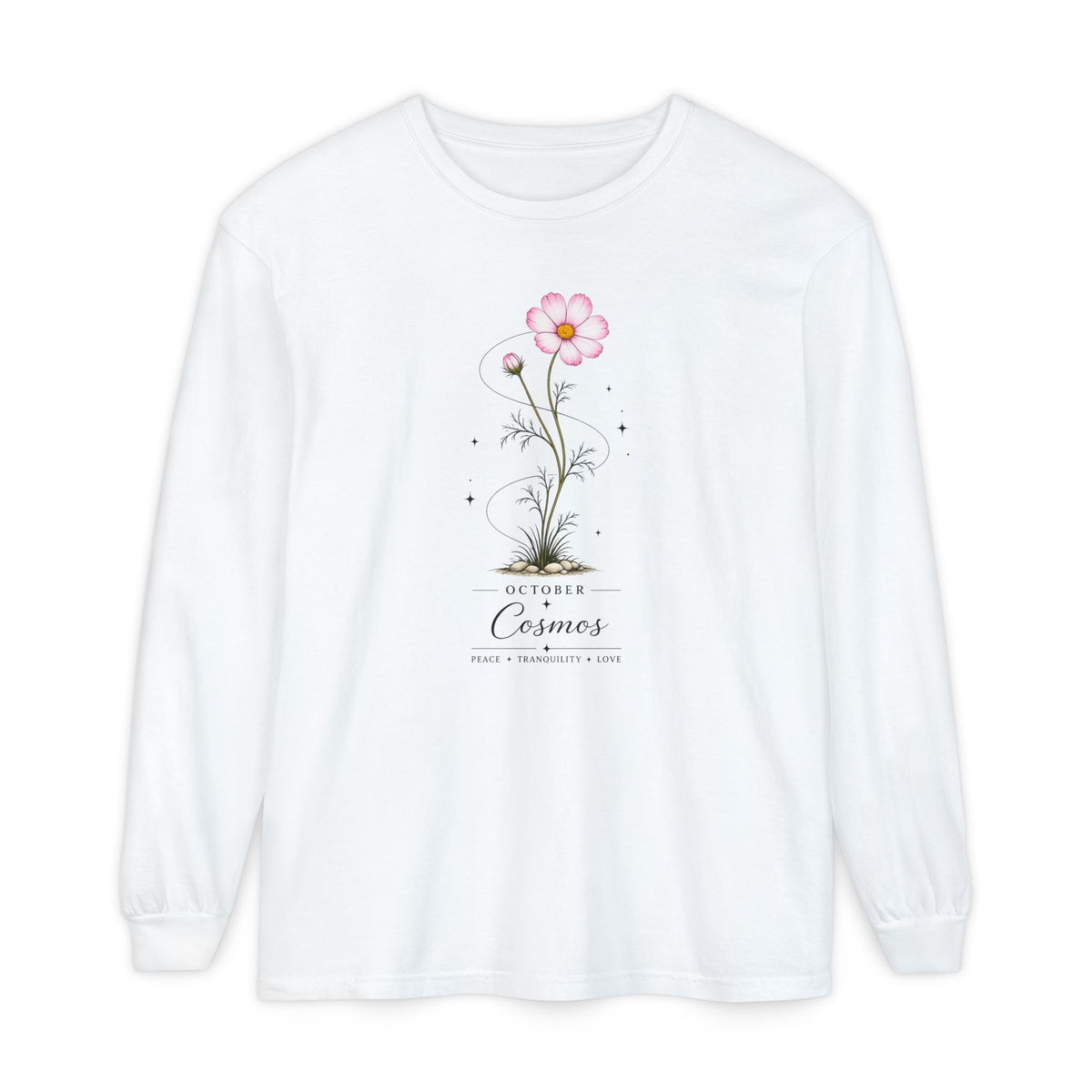 October Birth Flower Long Sleeve T-Shirt