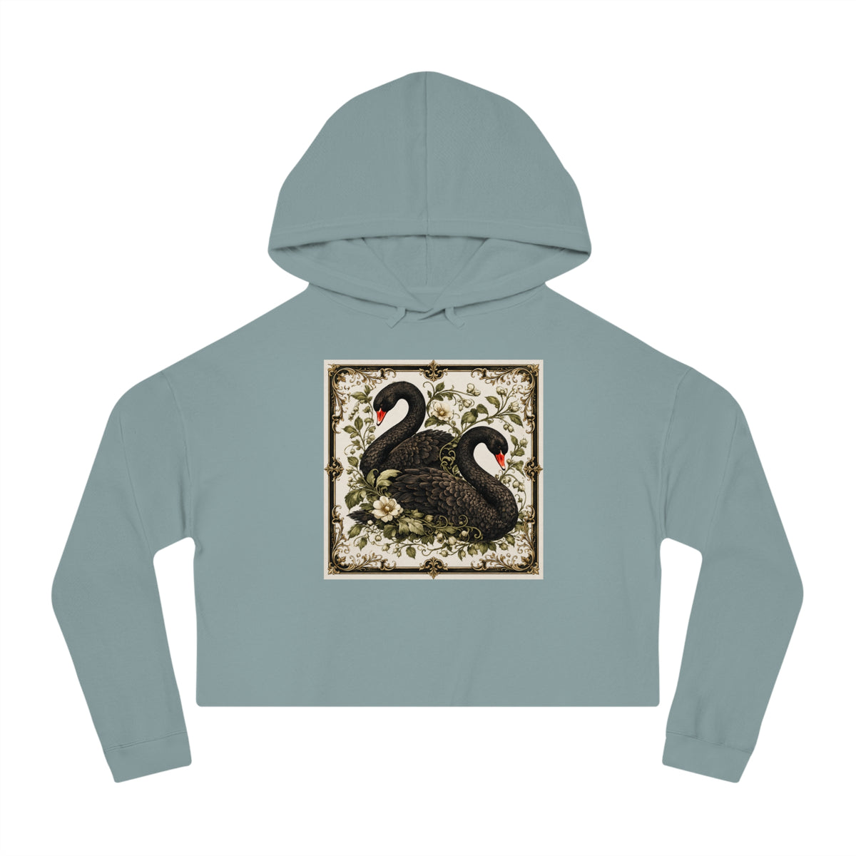 Botanical Flight Cropped Hooded Sweatshirt