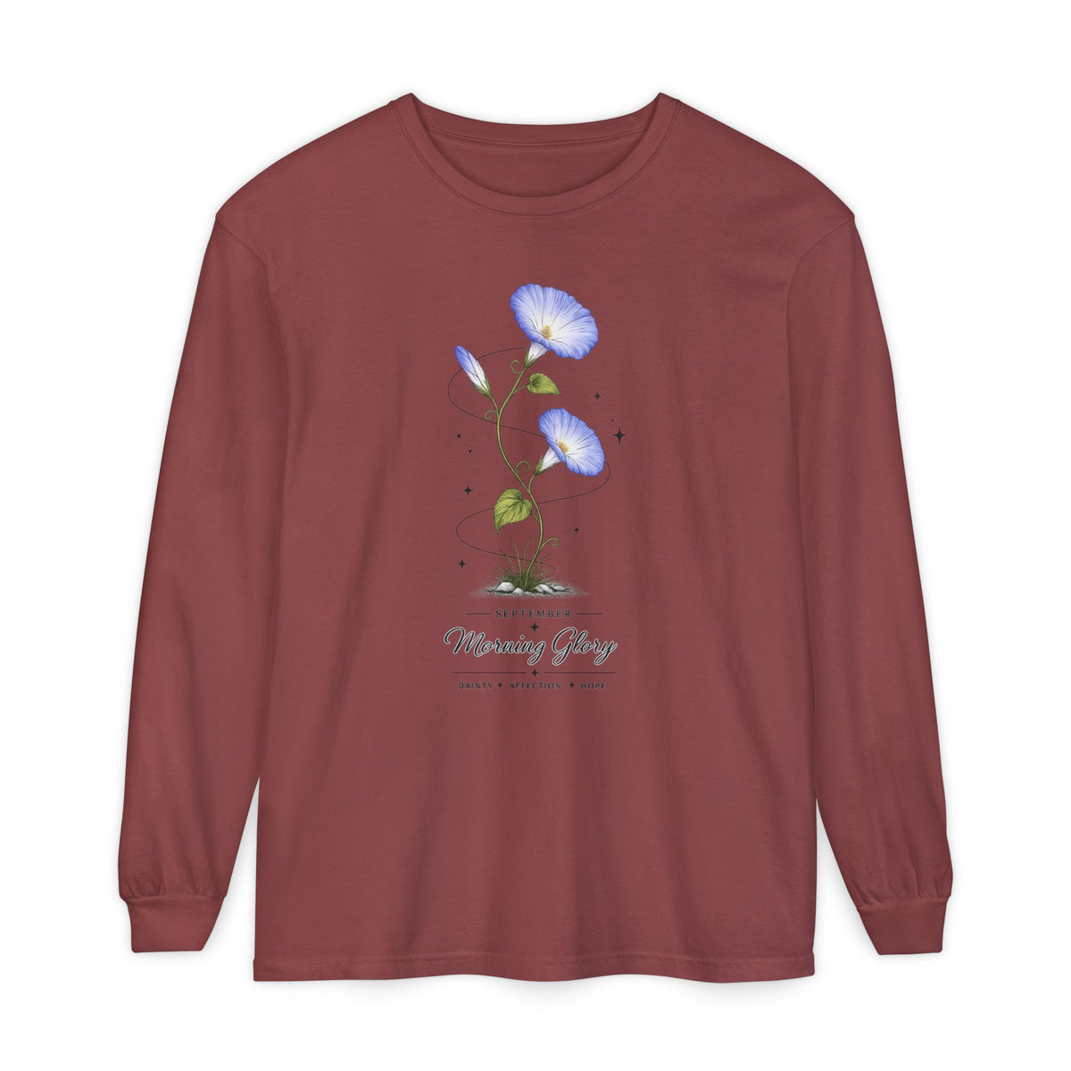 September Birth Flower Long Sleeve T-Shirt
