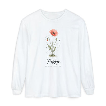 August Birth Flower Long Sleeve T-Shirt