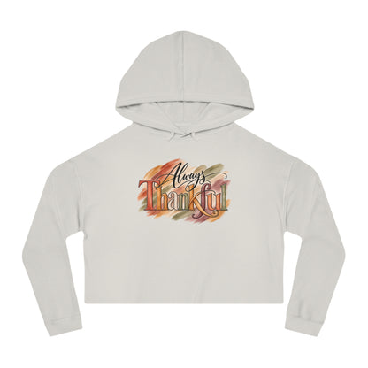 Always Thankful Cropped Hooded Sweatshirt