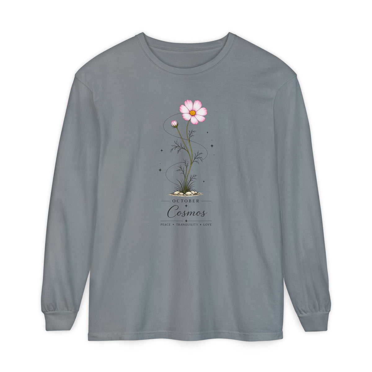 October Birth Flower Long Sleeve T-Shirt